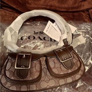 Coach Ashton Brown Signature Jacquard Women's Bag